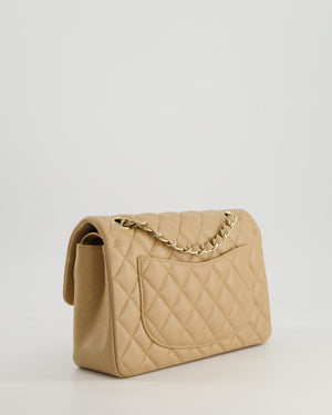 *HOT & RARE* Chanel Caramel Small Classic Double Flap Bag in Caviar Leather with Champagne Gold Hardware