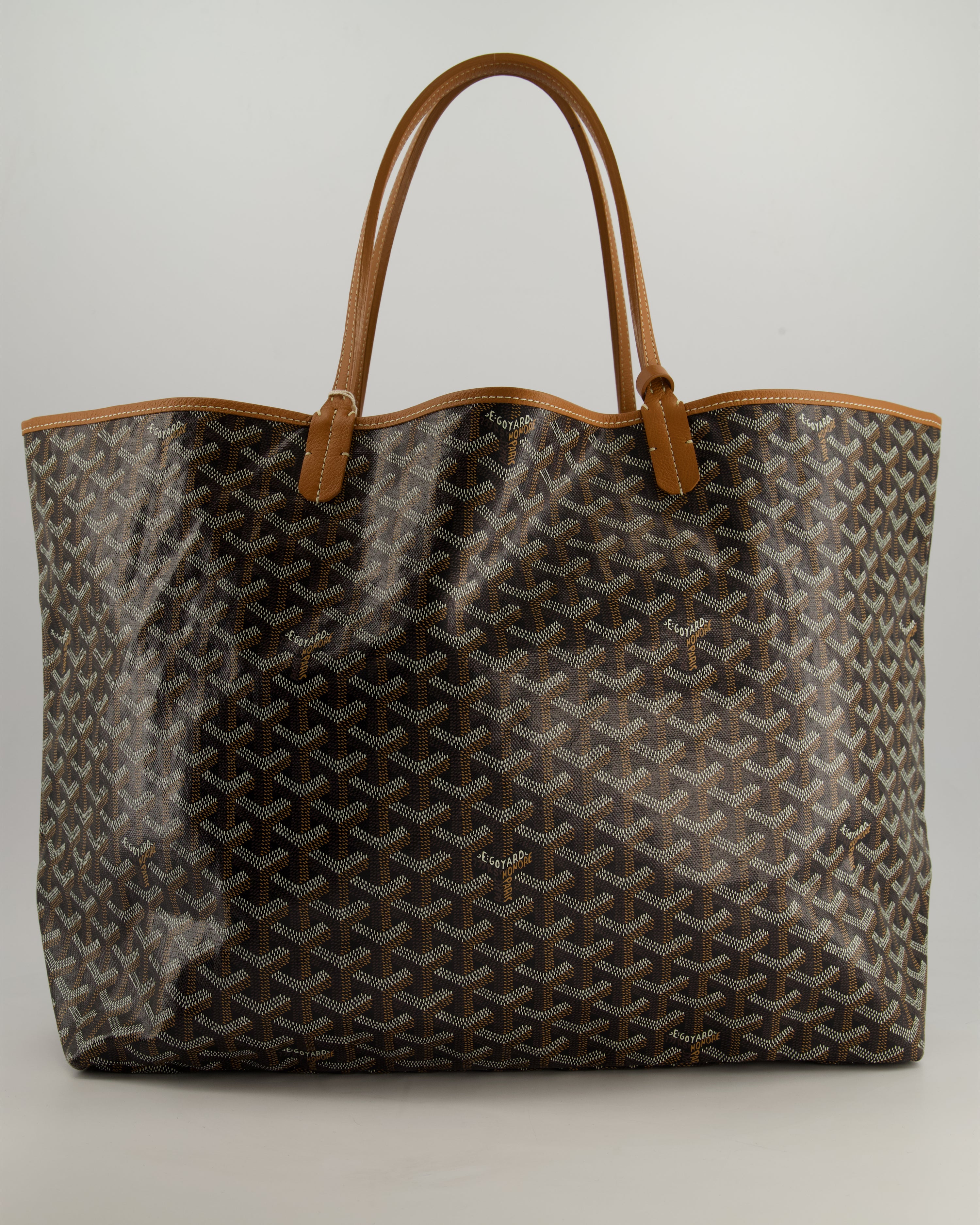 【希少】GOYARD Saint-Louis GM Tote Bag Brown Goyard St Louis Tote GM Review - The Career Edit
