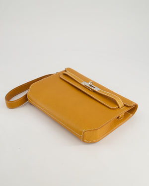 *FIRE PRICE* Hermès Kelly Depeches Pouch 25cm Bag in Vache Naturelle Grainee Leather with Palladium Hardware