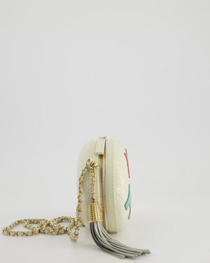 Chanel Cruise 2019 "La Pausa" Crossbody Bag with Champagne Gold Hardware and Tassel Detail