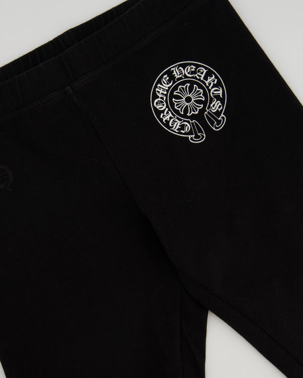 Chrome Hearts Black Logo Print Leggins Size FR 34 (UK 6)