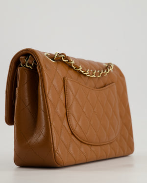 *SUPER HOT* Chanel Dark Caramel Medium Classic Double Flap Bag in Caviar Leather with Gold Hardware