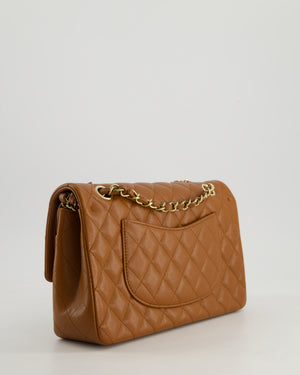 *SUPER HOT* Chanel Dark Caramel Medium Classic Double Flap Bag in Caviar Leather with Gold Hardware