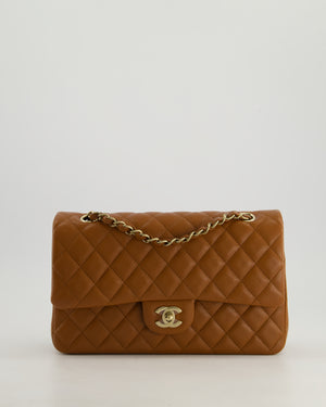 *SUPER HOT* Chanel Dark Caramel Medium Classic Double Flap Bag in Caviar Leather with Gold Hardware