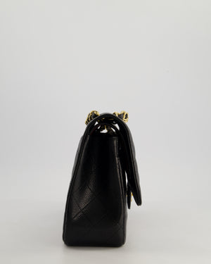 *AMAZING CONDITION* Chanel Black Jumbo Classic Double Flap Bag in Caviar Leather with Gold Hardware