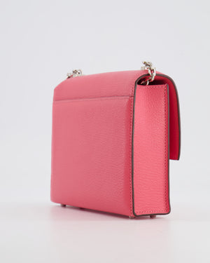 Hermès Mini Verrou Chaine in Rose Azalee Chèvre Leather with Palladium Hardware