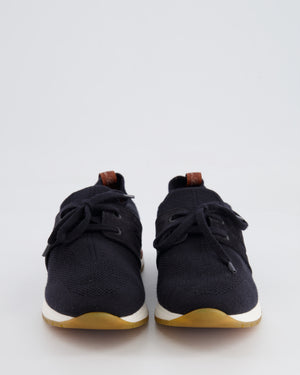 Loro Piana Navy 360 Flexi Walk Trainers Size EU 37.5 RRP £740