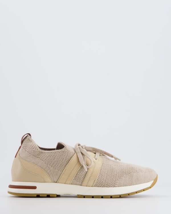 Loro Piana Beige 360 Flexi Walk Trainers Size EU 37.5 RRP £740