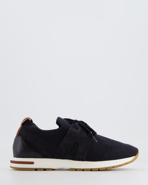 Loro Piana Navy 360 Flexi Walk Trainers Size EU 37.5 RRP £740
