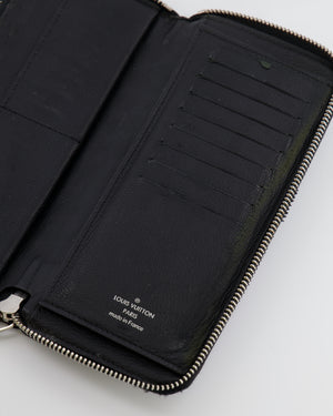 Louis Vuitton Black Crocodile Wallet with Silver Hardware