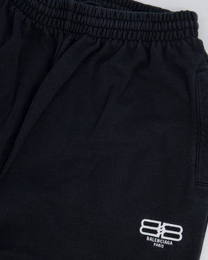 Balenciaga Black Tracksuit Trousers with Logo Detail Size XS (UK 6)