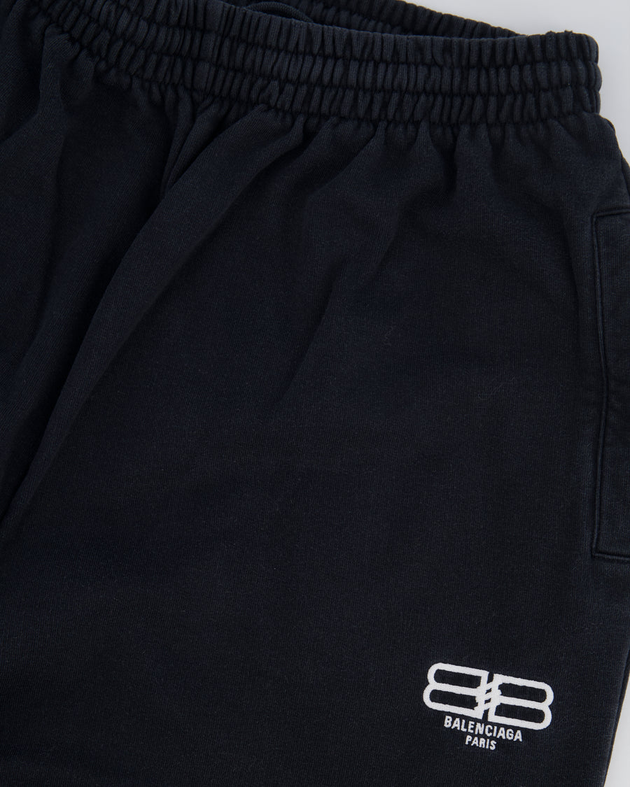 Balenciaga Black Tracksuit Trousers with Logo Detail Size XS (UK 6)