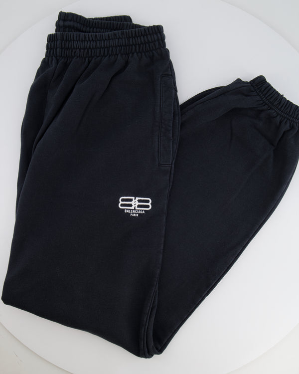 Balenciaga Black Tracksuit Trousers with Logo Detail Size XS (UK 6)