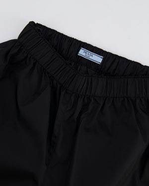 Prada Prada Re-Nylon High-Waist Shorts with Leather Plaque Detail Size IT 38 (UK 6) RRP £820