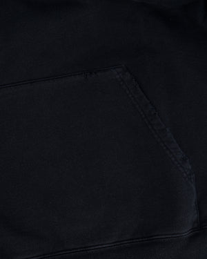 Balenciaga Black Distressed Hoodie with BB Logo Details Size S (UK 8)