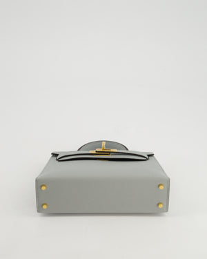 *RARE & HOT* Hermès Mini Kelly II Bag In Bleu Glacier Epsom Leather with Gold Hardware