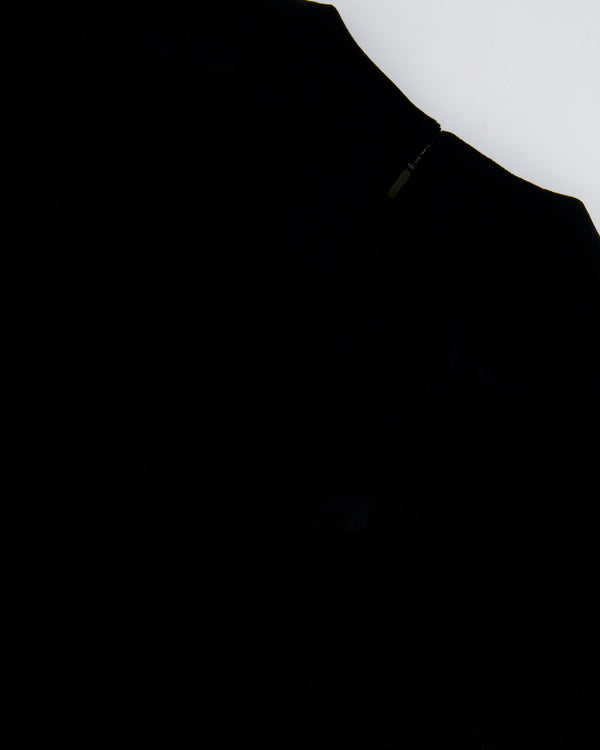 Saint Laurent Black Suede Short-Sleeve Mini Dress Size FR 34 (UK 6)