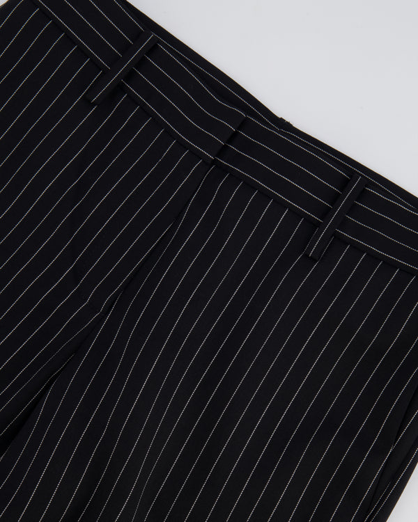 Magda Butrym Black Striped Wool Trousers Size FR 34 (UK 6) RRP £700
