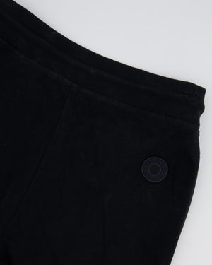 Hermès Black Cotton and Silk Trousers with Back Logo Detailing Size FR 34 (UK 6)