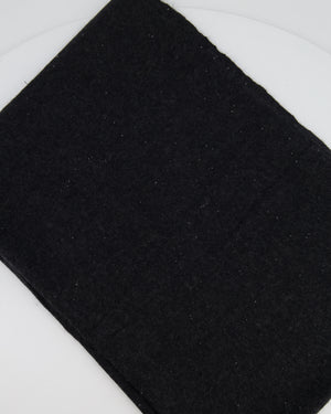 Loro Piana Grey Embellished Cashmere Scarf