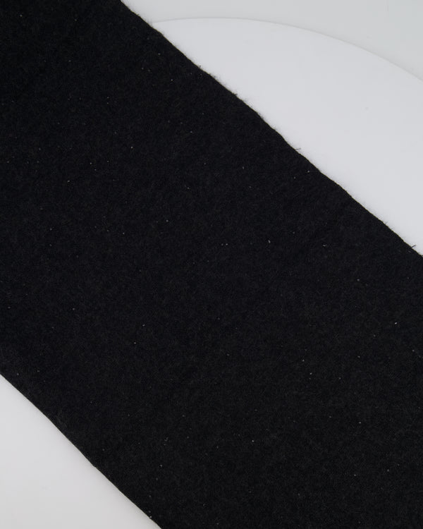 Loro Piana Grey Embellished Cashmere Scarf