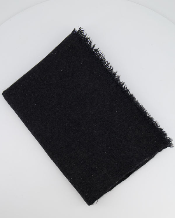Loro Piana Grey Embellished Cashmere Scarf