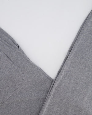 Loro Piana Light Grey Cashmere Gilet and Jogger Set with Orange Detail Size S (UK 8)