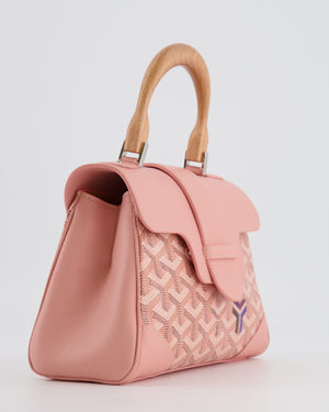 *RARE* Goyard Powder Pink Goyardine Mini Saigon Souple Bag with Silver Hardware