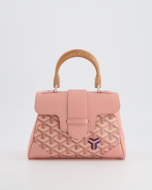 *RARE* Goyard Powder Pink Goyardine Mini Saigon Souple Bag with Silver Hardware