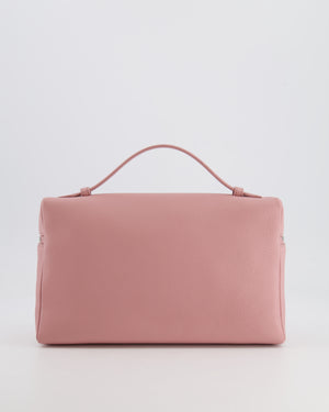 *HOT COLOUR* Loro Piana Extra Pocket L27 Bag in Pink Grained Calfskin Leather with Silver Hardware