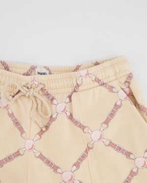 Hermès Beige and Pink 'Grand Tralala' Two-Piece Jumper and Jogger Set Size FR 40 (UK 12)