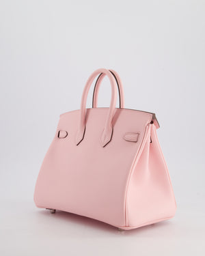 Hermès Birkin 25cm Bag in Rose Sakura Swift Leather with Palladium Hardware