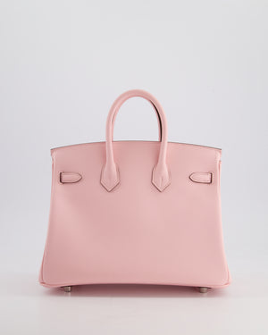 Hermès Birkin 25cm Bag in Rose Sakura Swift Leather with Palladium Hardware