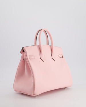 Hermès Birkin 25cm Bag in Rose Sakura Swift Leather with Palladium Hardware