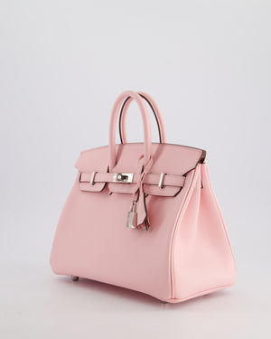 Hermès Birkin 25cm Bag in Rose Sakura Swift Leather with Palladium Hardware