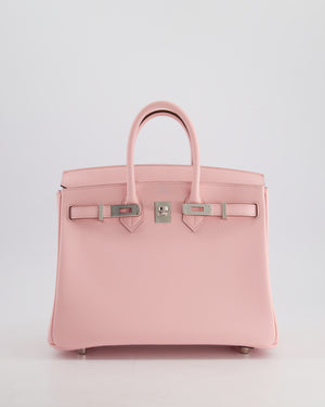 Hermès Birkin 25cm Bag in Rose Sakura Swift Leather with Palladium Hardware