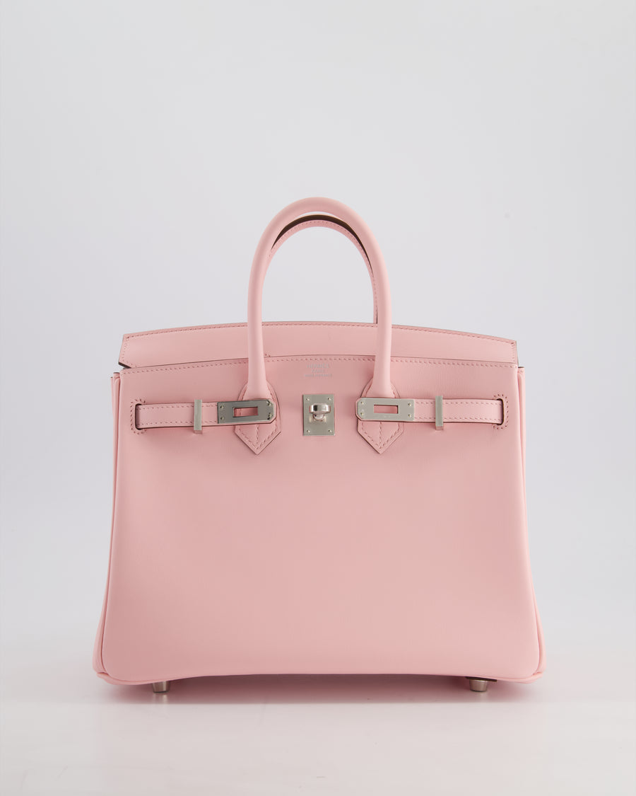 Hermès Birkin 25cm Bag in Rose Sakura Swift Leather with Palladium Hardware