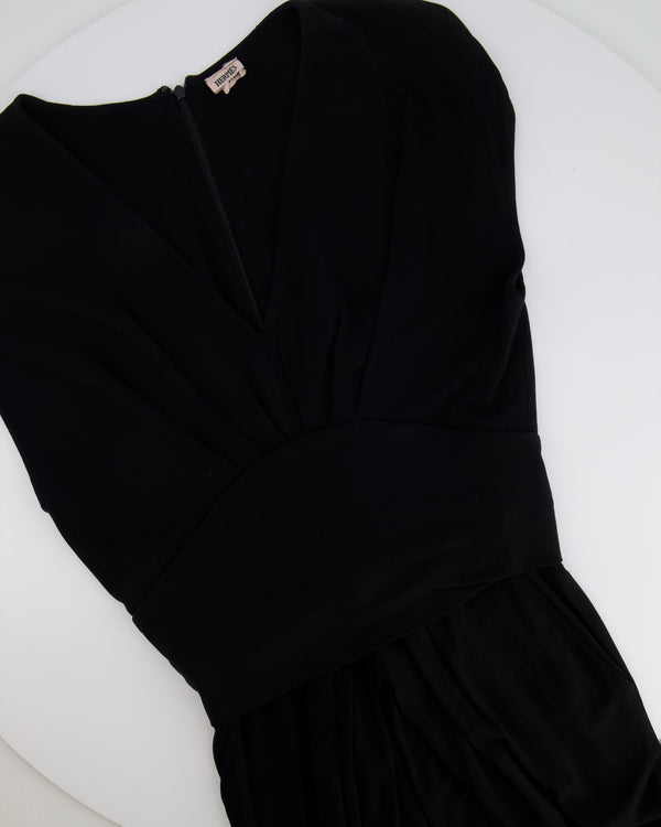 Hermès Black Sleeveless Low Neck Mini Dress with Pockets Size FR 40 (UK 12)