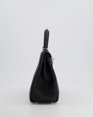 Hermès Kelly Retourne 25cm Bag in Black Togo Leather with Palladium Hardware