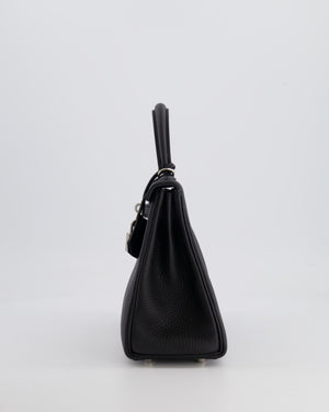 Hermès Kelly Retourne 25cm Bag in Black Togo Leather with Palladium Hardware