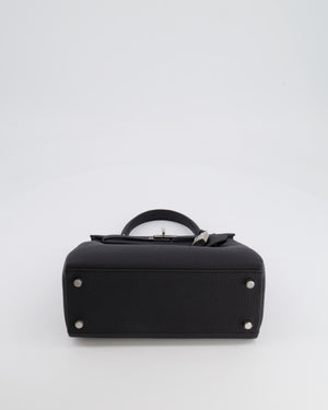 Hermès Kelly Retourne 25cm Bag in Black Togo Leather with Palladium Hardware