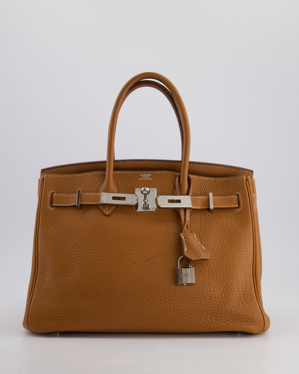 *FIRE PRICE* Hermès Birkin Bag 30cm Retourne in Gold Togo Leather with Palladium Hardware