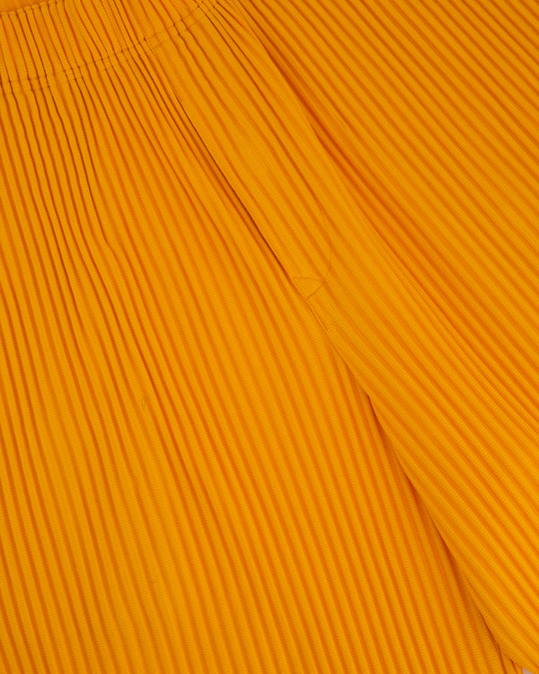 Issey Miyake Homme Plisse Menswear Orange Pleated Trousers Size 2 (Size Medium)