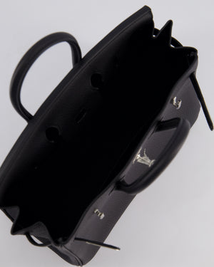 Hermès Birkin 25cm Bag Retourne in Black Togo Leather with Palladium Hardware