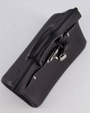 Hermès Birkin 25cm Bag Retourne in Black Togo Leather with Palladium Hardware