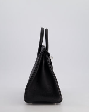 Hermès Birkin 25cm Bag Retourne in Black Togo Leather with Palladium Hardware