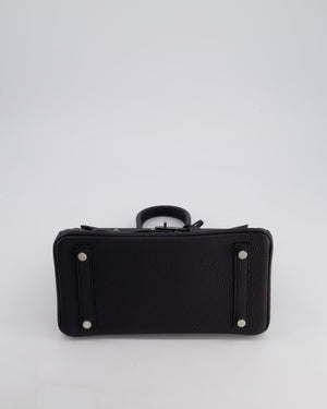 Hermès Birkin 25cm Bag Retourne in Black Togo Leather with Palladium Hardware
