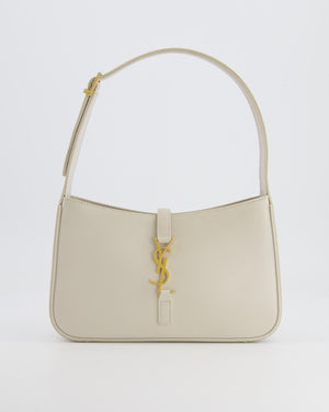 Saint Laurent Cream Le 5 à 7 Bag in Smooth Calfskin Leather with Gold Hardware RRP £1,755