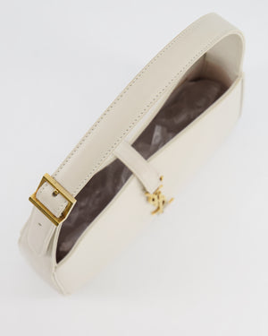 Saint Laurent Cream Le 5 à 7 Bag in Smooth Calfskin Leather with Gold Hardware RRP £1,755