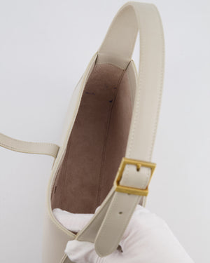 Saint Laurent Cream Le 5 à 7 Bag in Smooth Calfskin Leather with Gold Hardware RRP £1,755